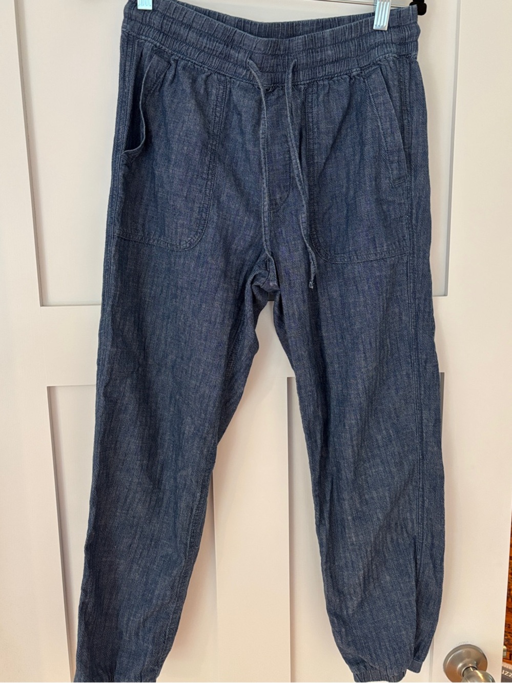 GAP Dark Blue Drawstring Cropped Pants